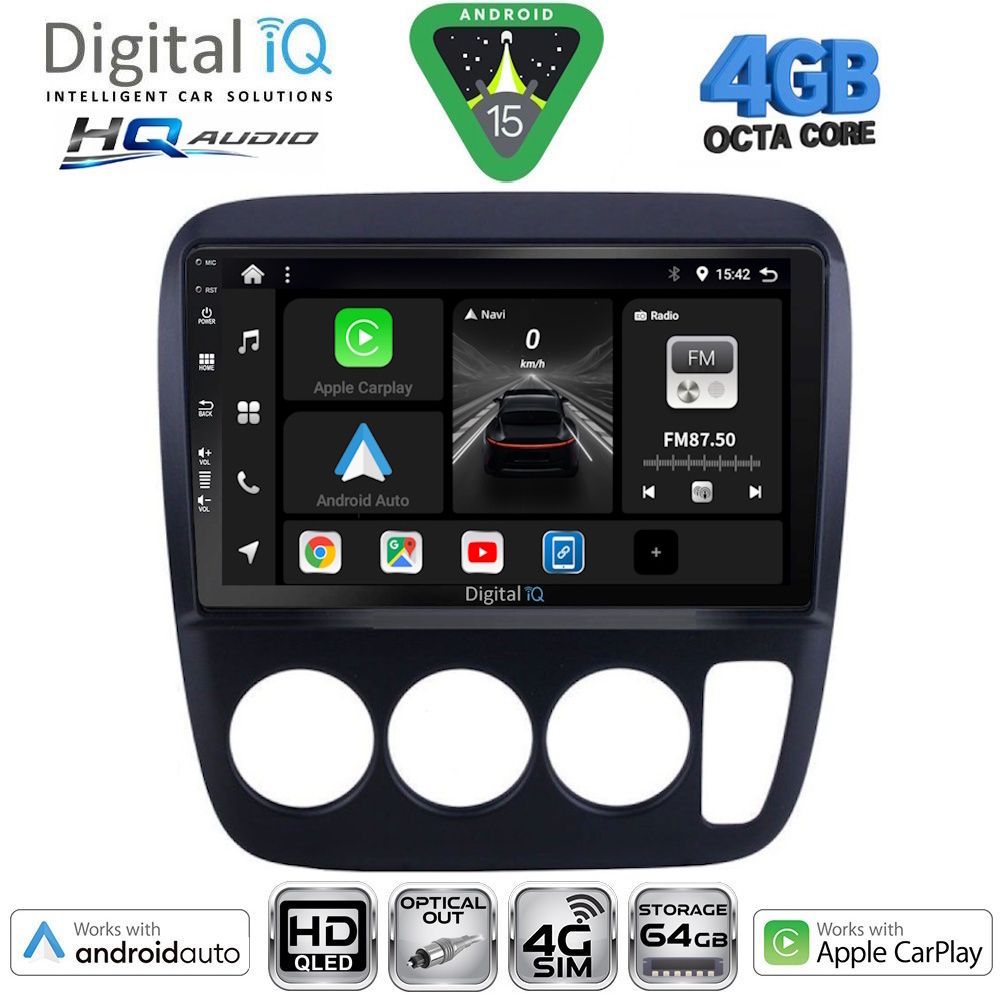 BXK19196AC-15 DIGITAL IQ BXK 19196_CPAA A/C (9inc) MULTIMEDIA TABLET for HONDA CRV mod. 1996-2006 - Image 1