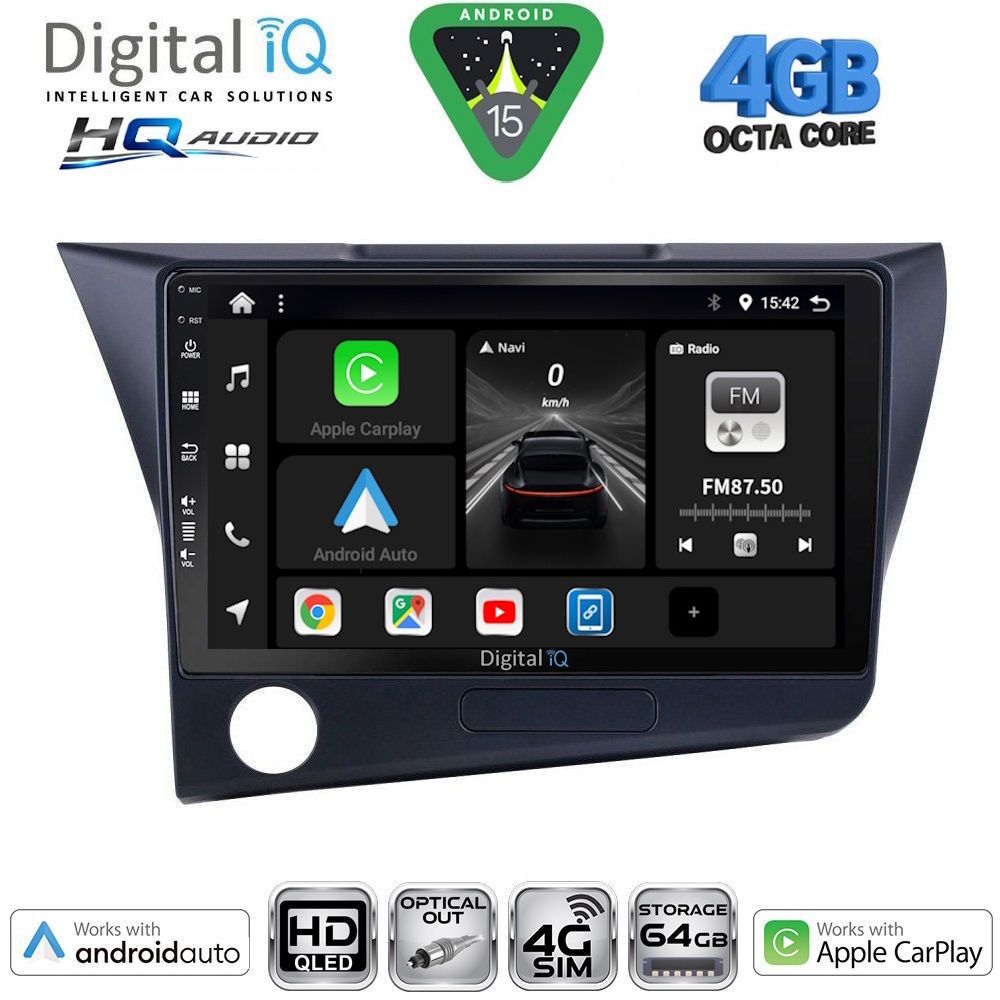 BXK19203-15 DIGITAL IQ BXK 19203_CPAA (9inc) MULTIMEDIA TABLET for HONDA CRZ mod. 2010-2016 - Image 1