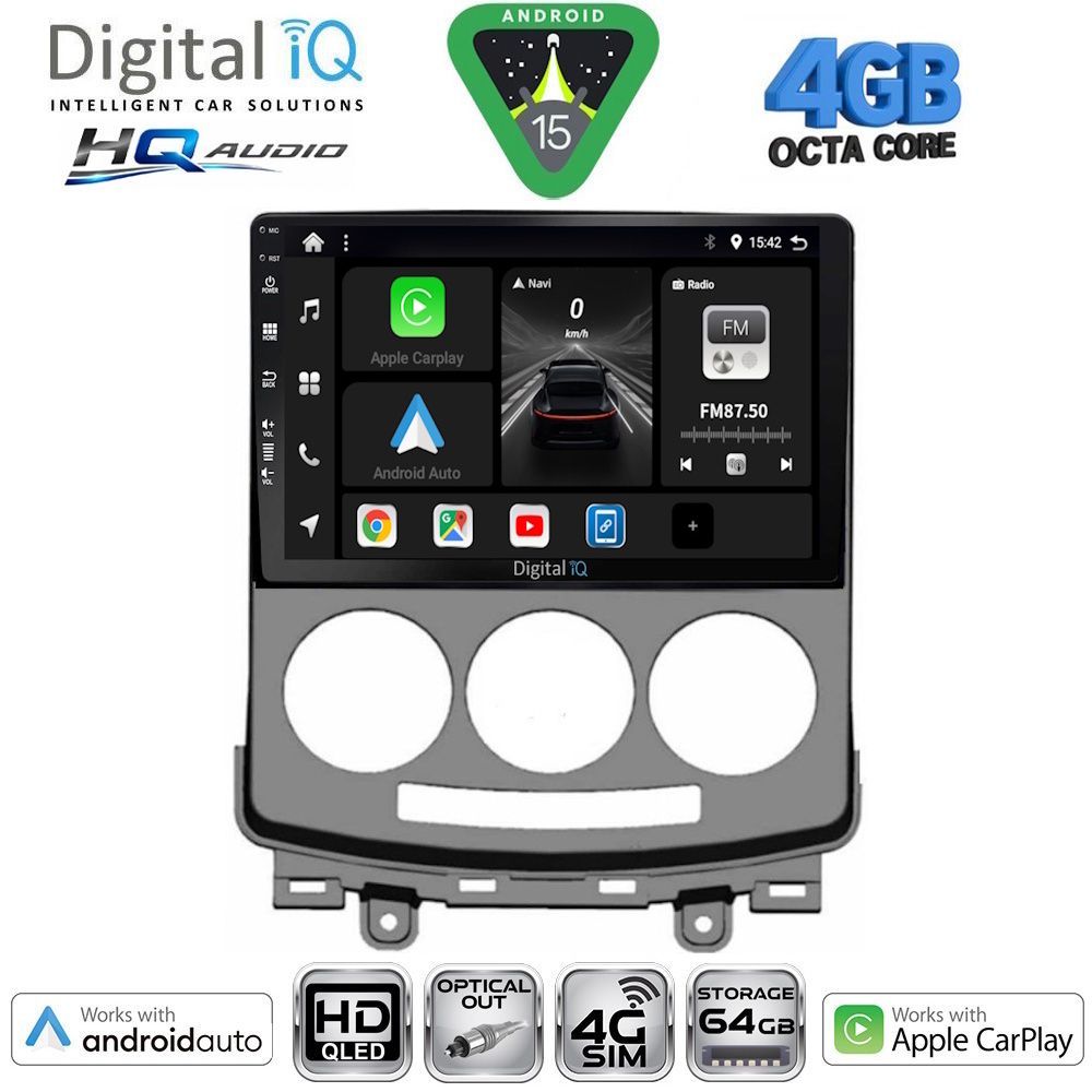 BXK19370-15 DIGITAL IQ BXK 19370_CPAA (9inc) MULTIMEDIA TABLET for MAZDA 5 mod. 2004-2010 - Image 1