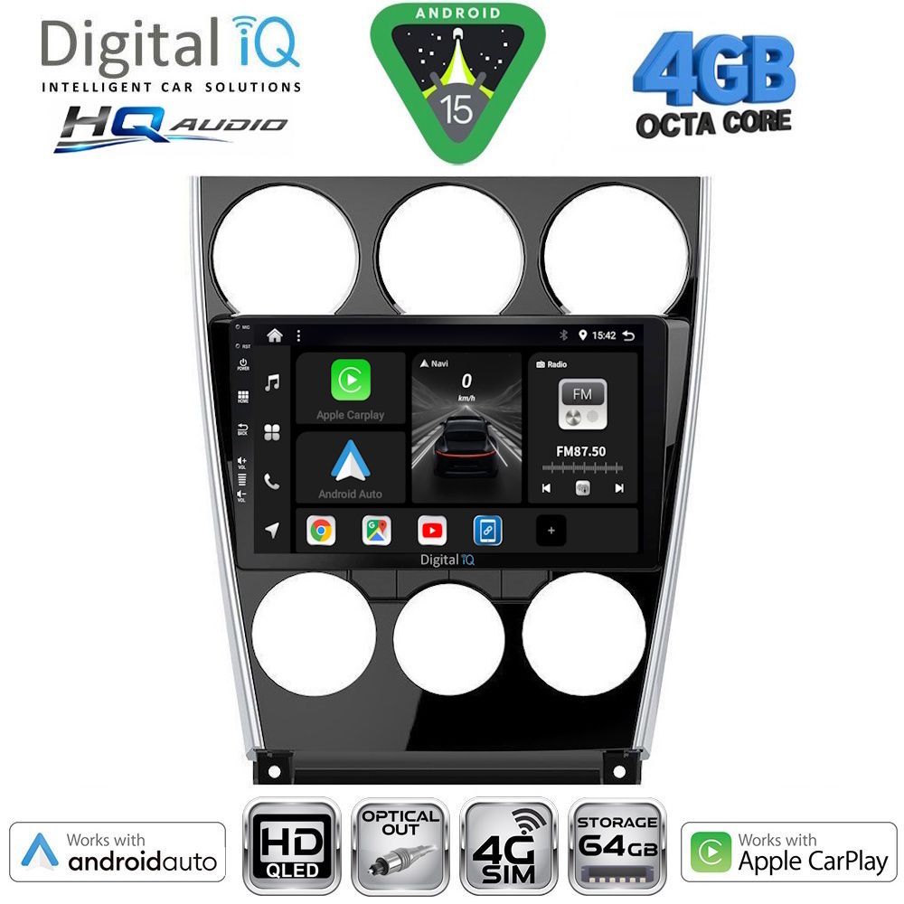 BXK19375-15 DIGITAL IQ BXK 19375_CPAA (9inc) MULTIMEDIA TABLET for MAZDA 6 (FACELIFT) mod. 2005-2008 - Image 1