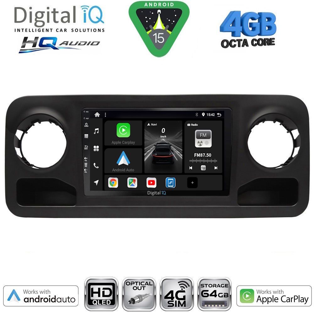 BXK19424-15 DIGITAL IQ BXK 19424_CPAA (10inc) MULTIMEDIA TABLET for MERCEDES SPRINTER mod. 2018-2026 - Image 1