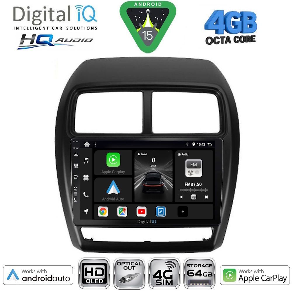 BXK19431-15 DIGITAL IQ BXK 19431_CPAA (9inc) MULTIMEDIA TABLET for MITSUBISHI ASX mod. 2020-2023 - Image 1