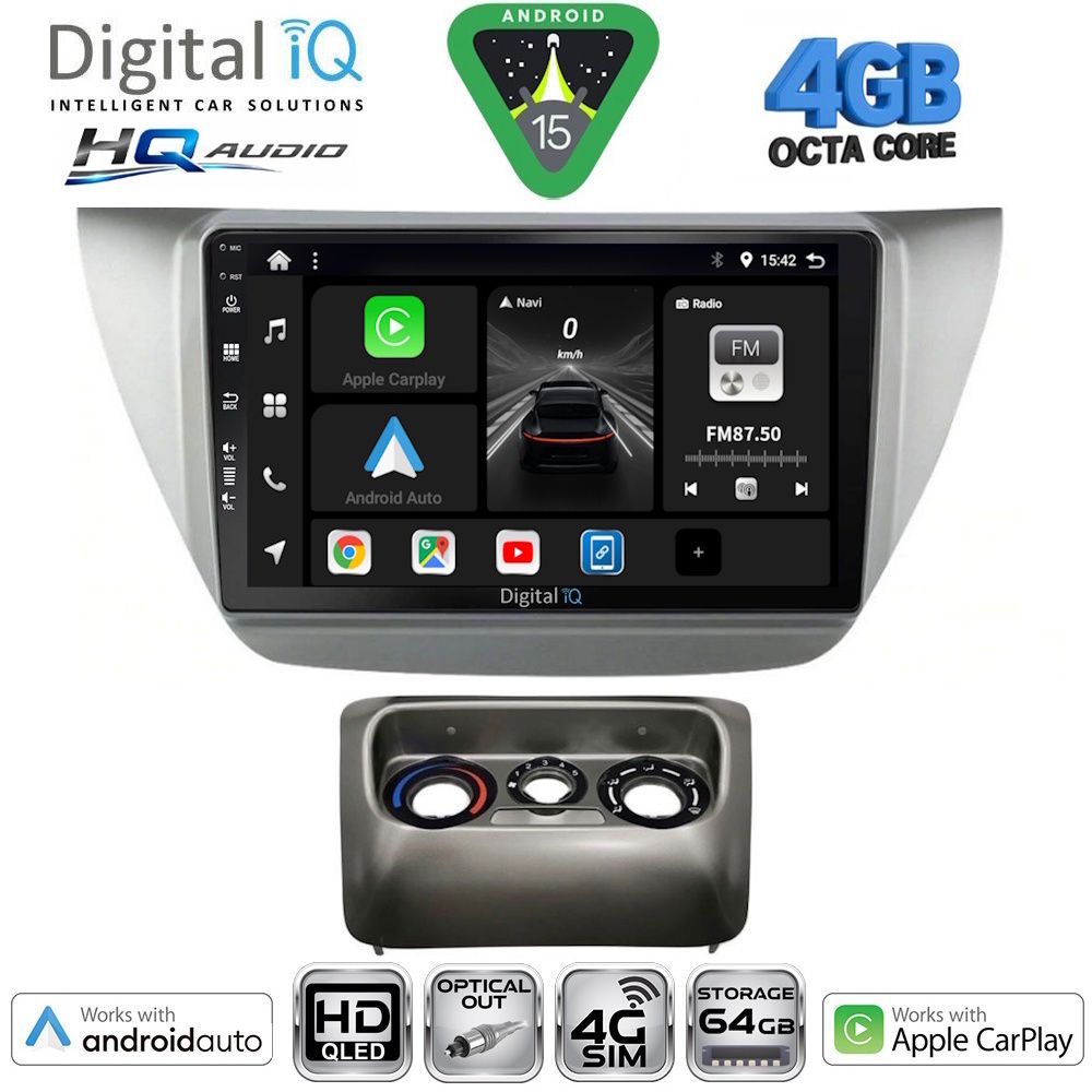 BXK19433-15 DIGITAL IQ BXK 19433_CPAA (9inc) MULTIMEDIA TABLET for MITSUBISHI LANCER mod. 2000-2007 - Image 1