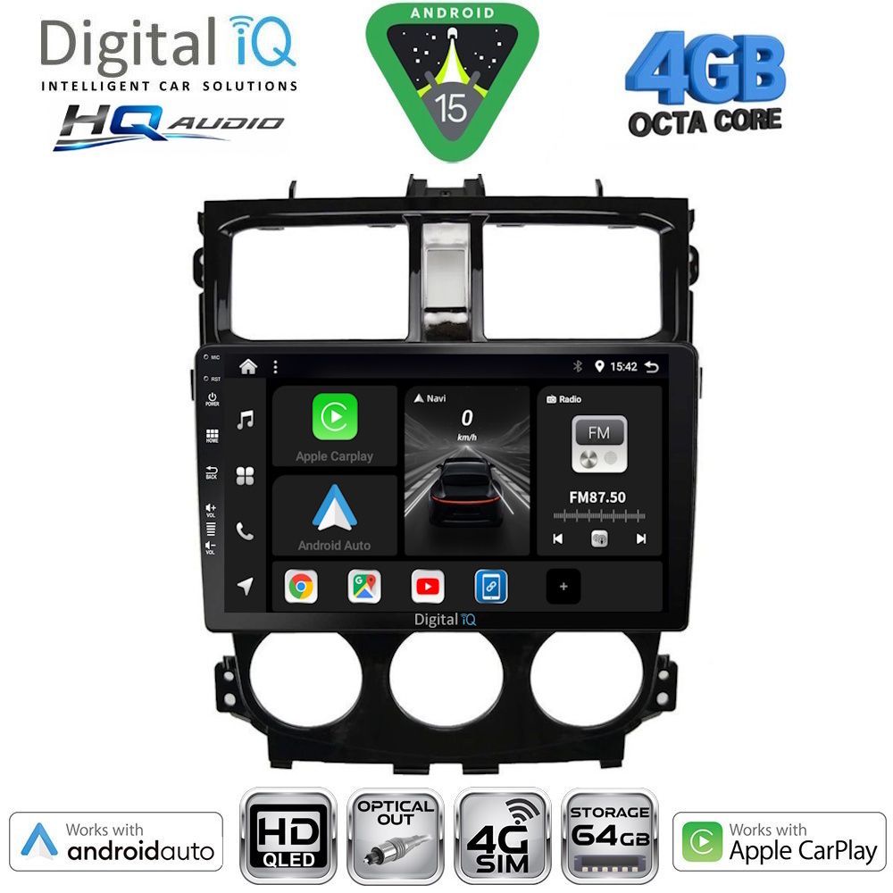 BXK19435-15 DIGITAL IQ BXK 19435_CPAA (9inc) MULTIMEDIA TABLET for MITSUBISHI COLT mod. 2013-2023 - Image 1