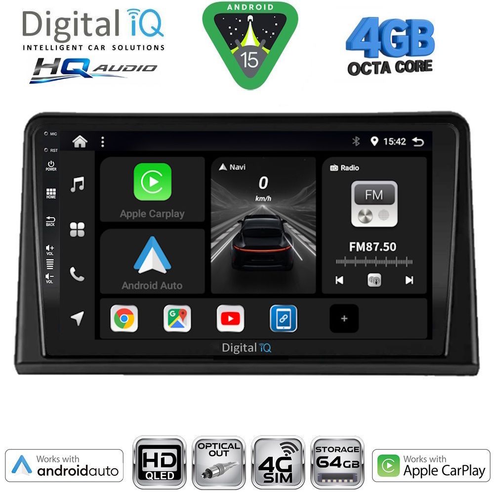 BXK19548-15 DIGITAL IQ BXK 19548_CPAA (9inc) MULTIMEDIA TABLET for RENAULT EXPRESS mod. 2020-2026 - Image 1