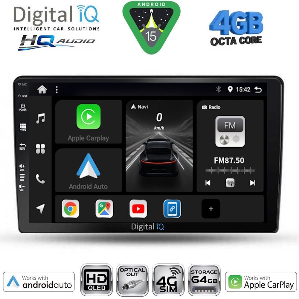 BXK19656-15 DIGITAL IQ BXK 19656_CPAA (9inc) MULTIMEDIA TABLET for SSANGYONG REXTON mod. 2002-2006 - Image 1