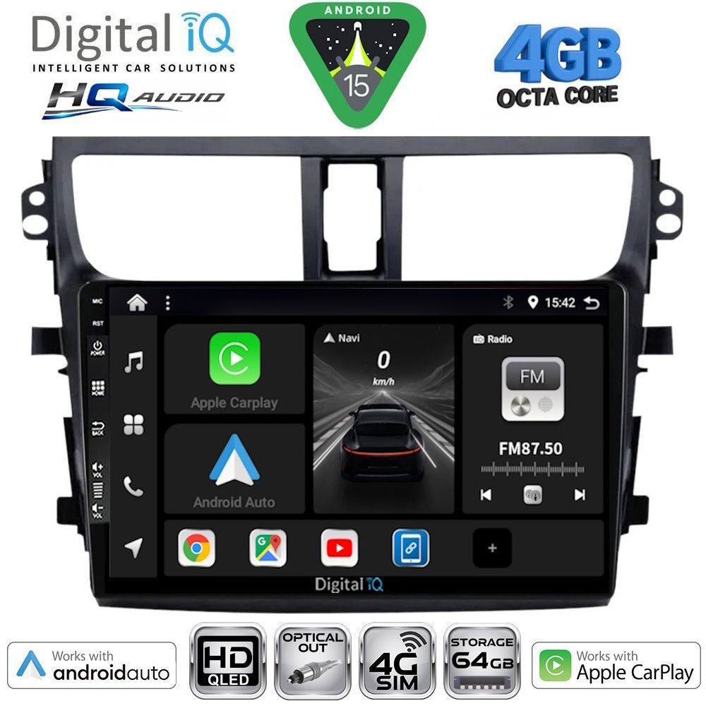 BXK19674-15-2 DIGITAL IQ BXK 19674_CPAA (9inc) MULTIMEDIA TABLET for SUZUKI CELERIO mod. 2015-2021 - Image 1