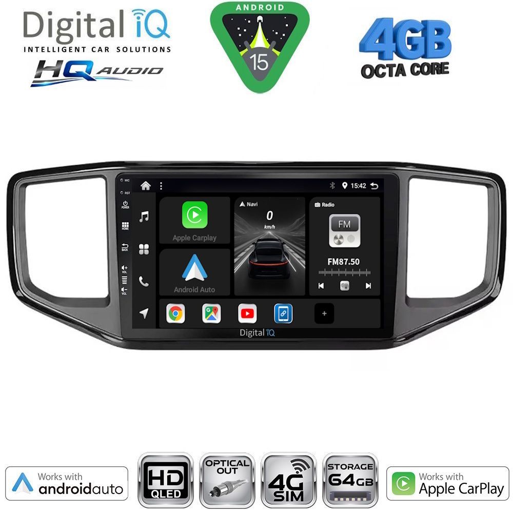 BXK19754-15 DIGITAL IQ BXK 19754_CPAA (9inc) MULTIMEDIA TABLET for VW AMAROK mod. 2017-2022 - Image 1