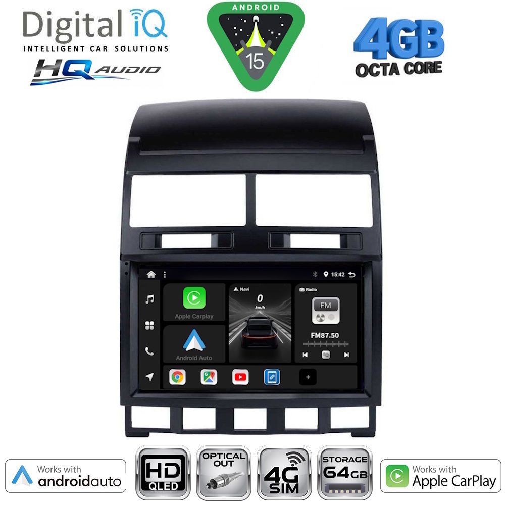 BXK19765-15 DIGITAL IQ BXK 19765_CPAA (9inc) MULTIMEDIA TABLET for VW TOUAREG mod. 2003-2011 - Image 1