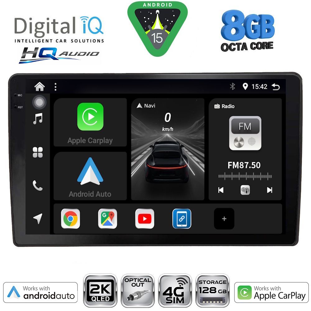 BXK20005_15_ DIGITAL IQ BXK 20005_CPAA (10inc) MULTIMEDIA TABLET for AUDI A4 mod. 2008-2015 - Image 1