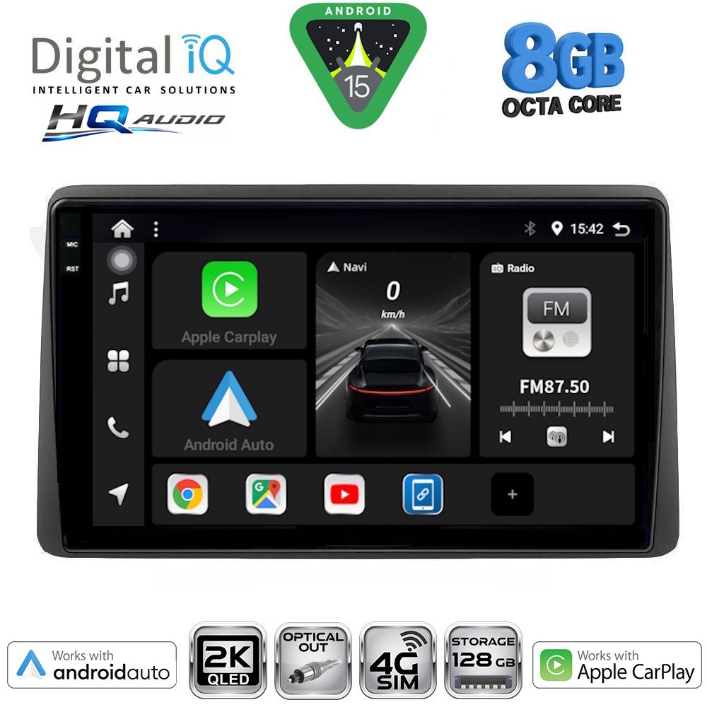 BXK20104_15_ DIGITAL IQ BXK 20104_CPAA (10inc) MULTIMEDIA TABLET for DACIA DUSTER mod. 2019-2026 - Image 1