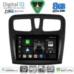 DIGITAL IQ BXK 20108SQ_CPAA (9inc) MULTIMEDIA TABLET for DACIA LOGAN – SANDERO mod. 2012-2019
