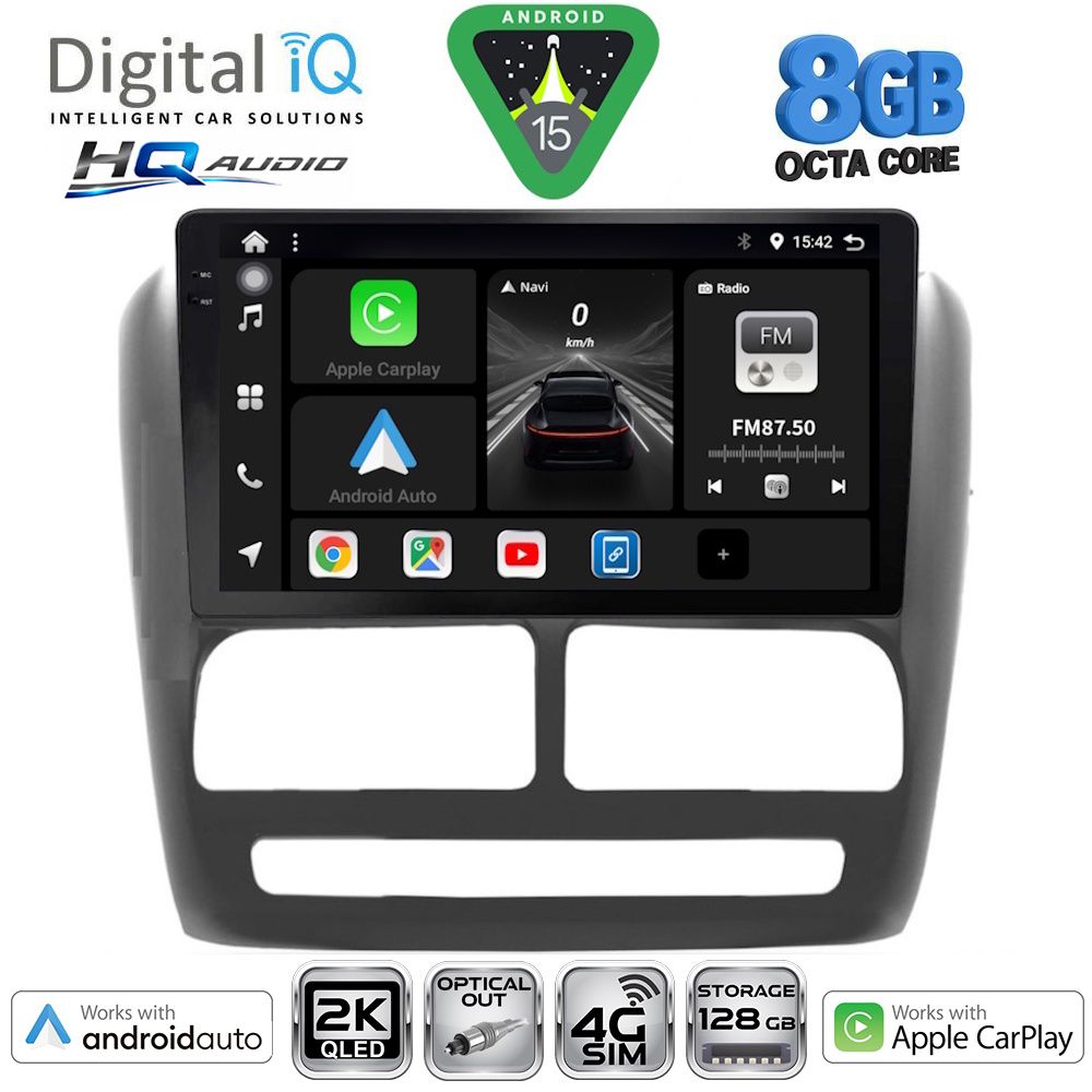 BXK20137_15_ DIGITAL IQ BXK 20137_CPAA (9inc) MULTIMEDIA TABLET for FIAT DOBLO mod. 2010-2015 - Image 1
