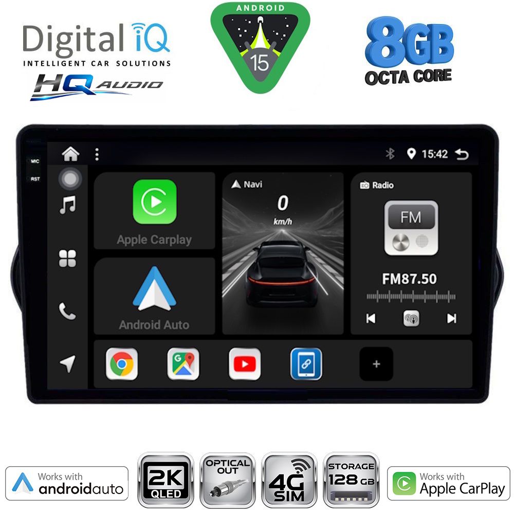 BXK20148_15 DIGITAL IQ BXK 20148_CPAA (9inc) MULTIMEDIA TABLET for FIAT TIPO mod. 2015-2023 - Image 1