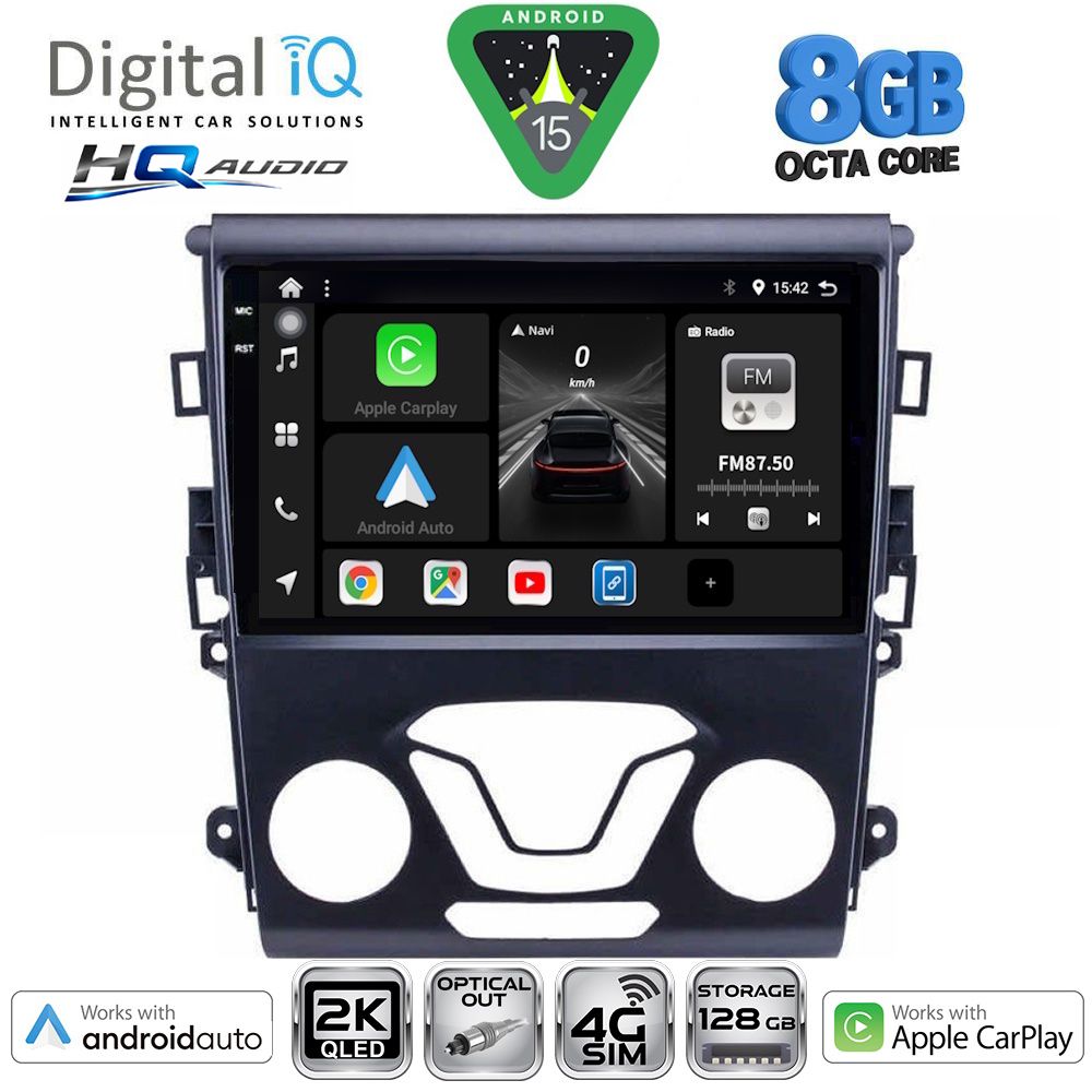 BXK20164_15 DIGITAL IQ BXK 20164_CPAA A/C (9inc) MULTIMEDIA TABLET for FORD MONDEO mod. 2014-2023 - Image 1