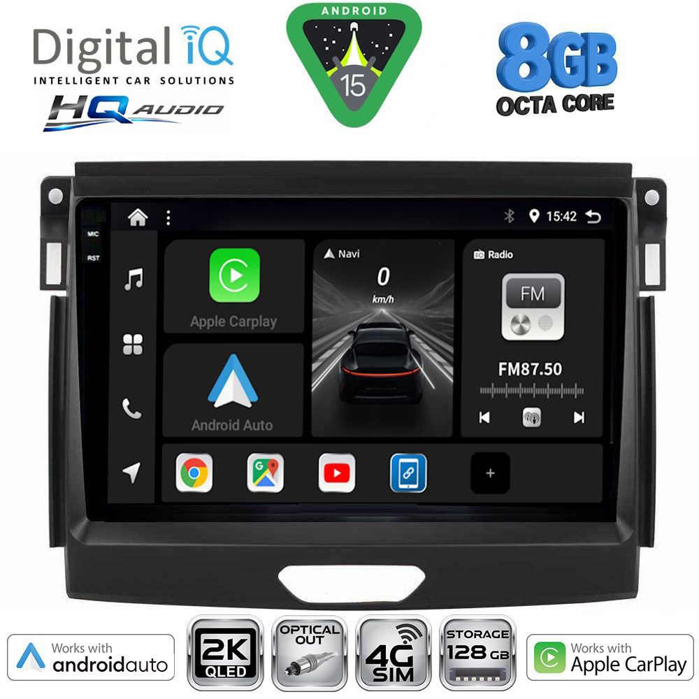 BXK20172A_15-1 DIGITAL IQ BXK 20172A_CPAA (9inc) MULTIMEDIA TABLET for FORD RANGER mod. 2015-2018 - Image 1