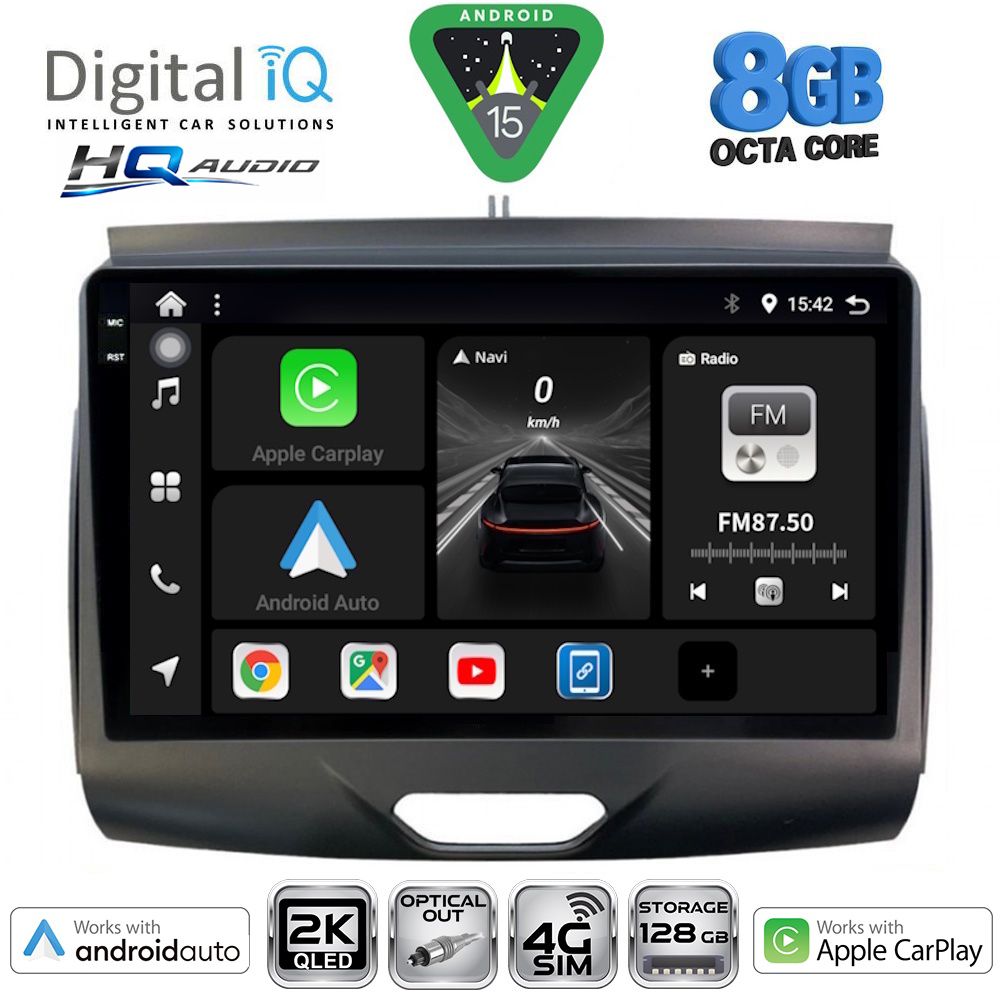 BXK20172_15_ DIGITAL IQ BXK 20172B_CPAA (9inc) MULTIMEDIA TABLET for FORD RANGER mod. 2015-2018 - Image 1
