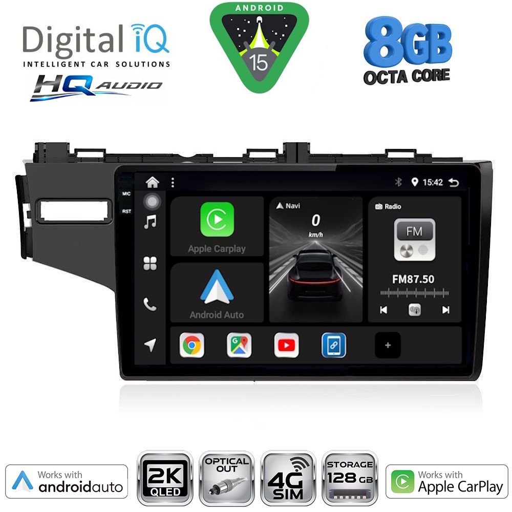 BXK20212_15 DIGITAL IQ BXK 20212_CPAA (10inc) MULTIMEDIA TABLET for HONDA JAZZ mod. 2013-2019 - Image 1