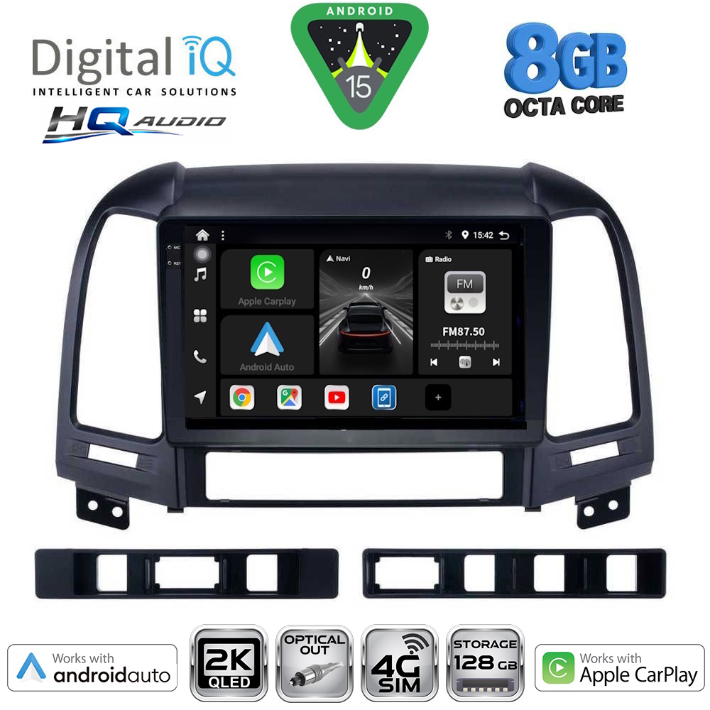 BXK20239_15 DIGITAL IQ BXK 20239_CPAA (9inc) MULTIMEDIA TABLET for HYUNDAI SANTA FE mod. 2005-2013 - Image 1