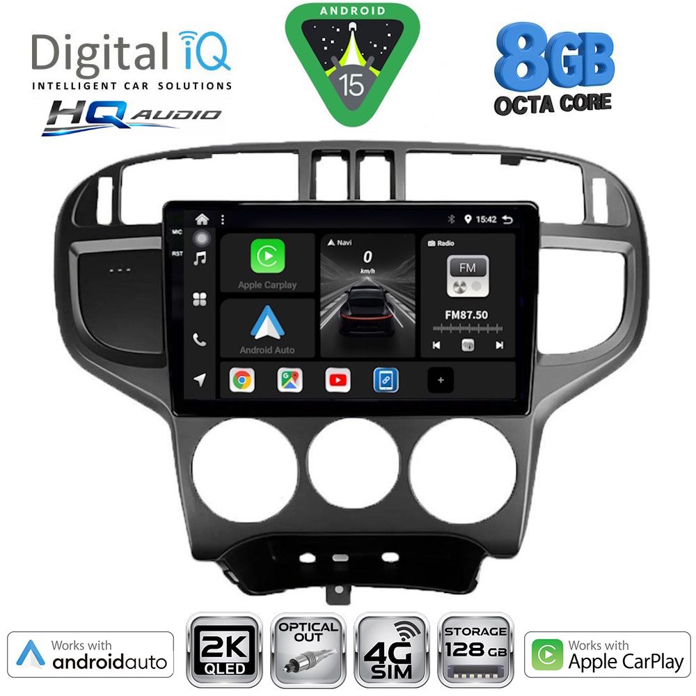 BXK20240_15 DIGITAL IQ BXK 20240_CPAA (9inc) MULTIMEDIA TABLET for HYUNDAI MATRIX mod. 2001-2010 - Image 1