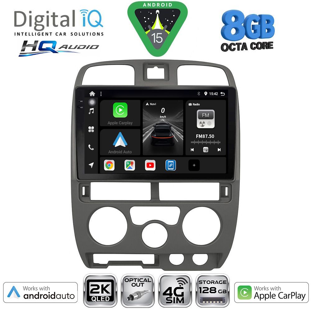 BXK20253GR_15 DIGITAL IQ BXK 20253GR_CPAA (9inc) MULTIMEDIA TABLET for ISUZU D-MAX mod. 2002-2008 (GREY) - Image 1