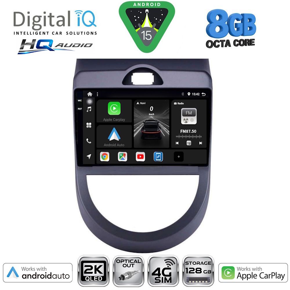 BXK20320_15 DIGITAL IQ BXK 20320_CPAA (9inc) MULTIMEDIA TABLET for KIA SOUL mod. 2008-2013 - Image 1