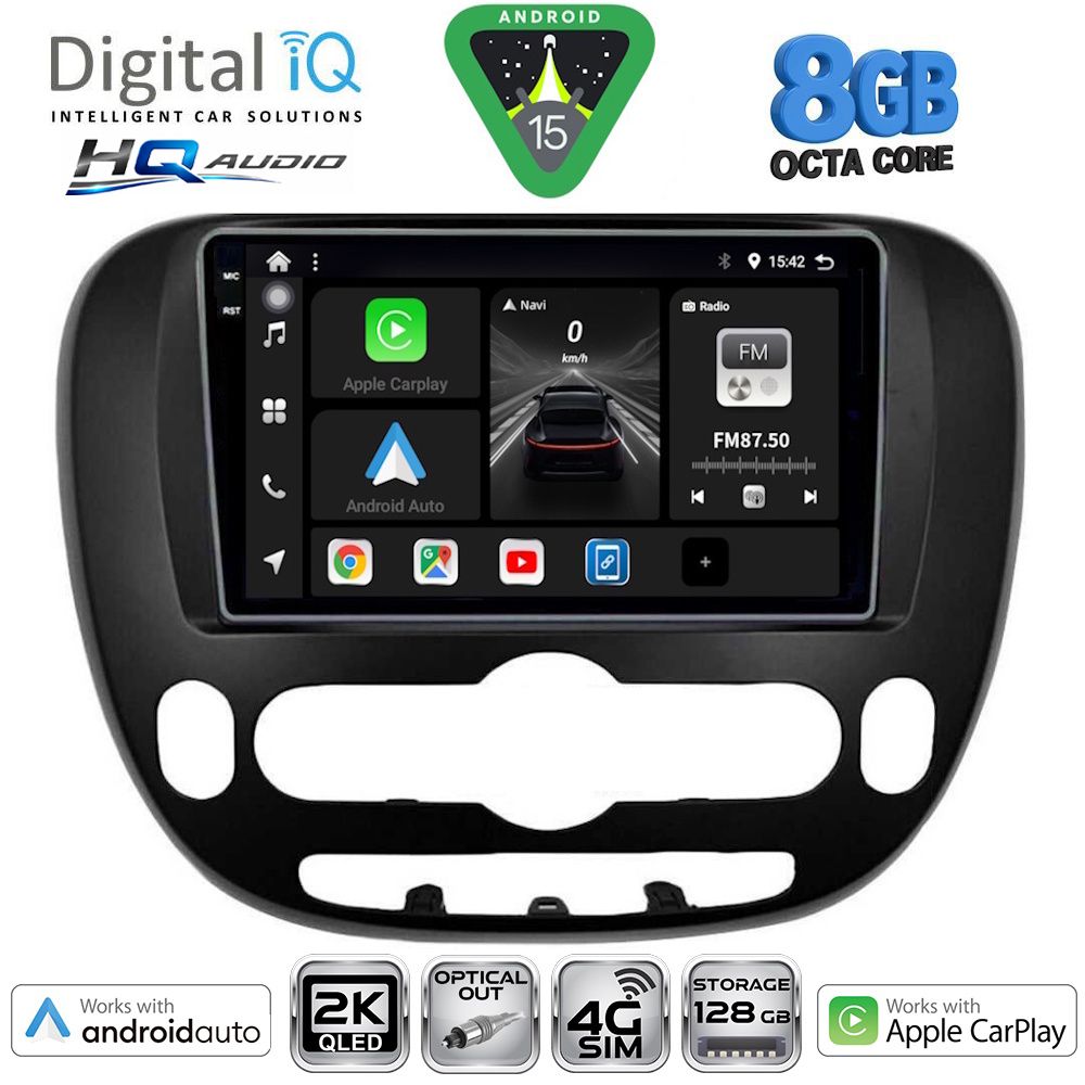 BXK20321_15 DIGITAL IQ BXK 20321_CPAA (9inc) MULTIMEDIA TABLET for KIA SOUL mod. 2014-2025 - Image 1