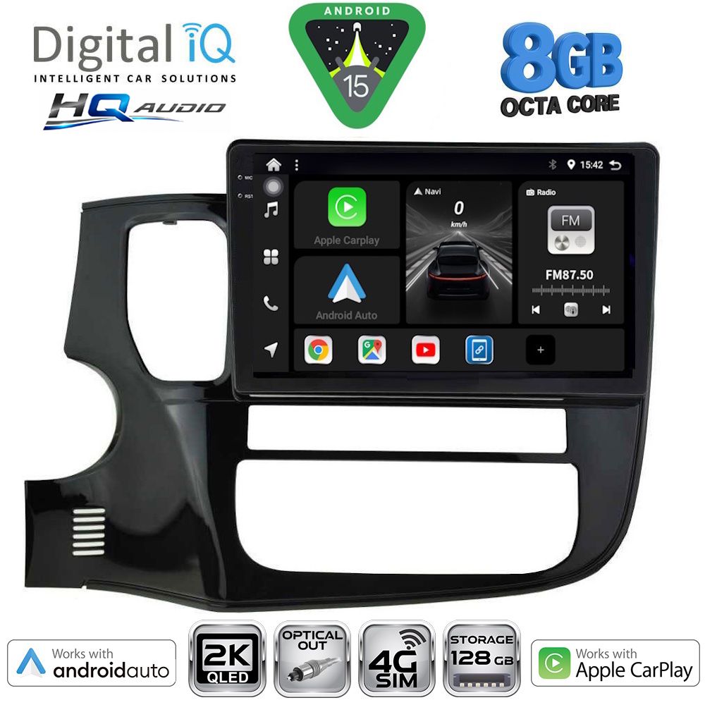 BXK20443_15 DIGITAL IQ BXK 20443_CPAA (10inc) MULTIMEDIA TABLET for MITSUBISHI OUTLANDER mod. 2013-2020 - Image 1
