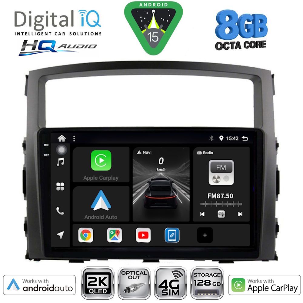 BXK20446_15 DIGITAL IQ BXK 20446_CPAA (9inc) MULTIMEDIA TABLET for MITSUBISHI PAJERO mod. 2006-2013 - Image 1
