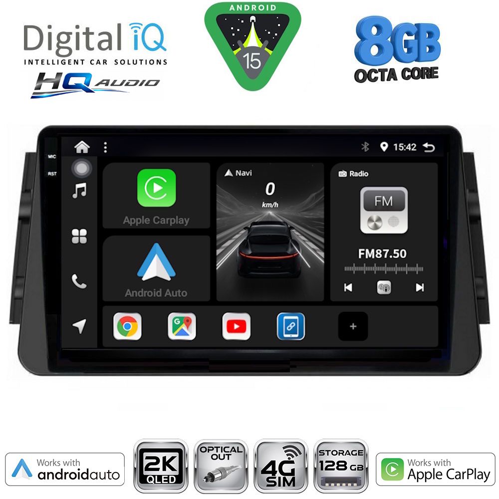 BXK20460_15 DIGITAL IQ BXK 20460_CPAA (9inc) MULTIMEDIA TABLET for NISSAN MICRA mod. 2017-2025 - Image 1