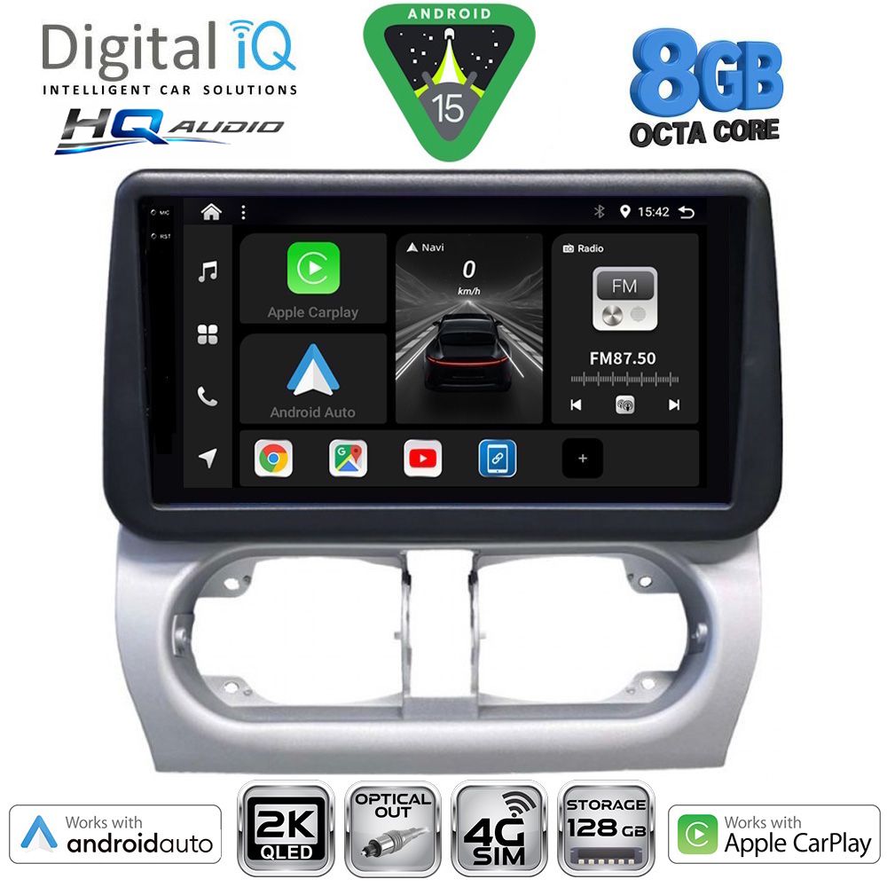BXK20500_15 DIGITAL IQ BXK 20500_CPAA (9inc) MULTIMEDIA TABLET for OPEL CORSA C mod 2000-2006 - TIGRA mod. 2004-2009 - Image 1