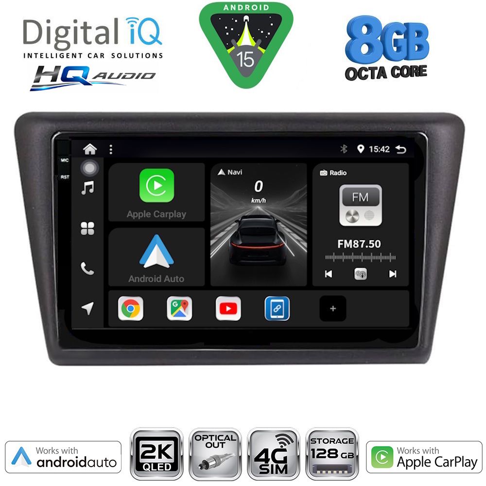 BXK20600_15 DIGITAL IQ BXK 20600_CPAA (9inc) MULTIMEDIA TABLET for SKODA RAPID SPACEBACK mod. 2014-2019 - Image 1