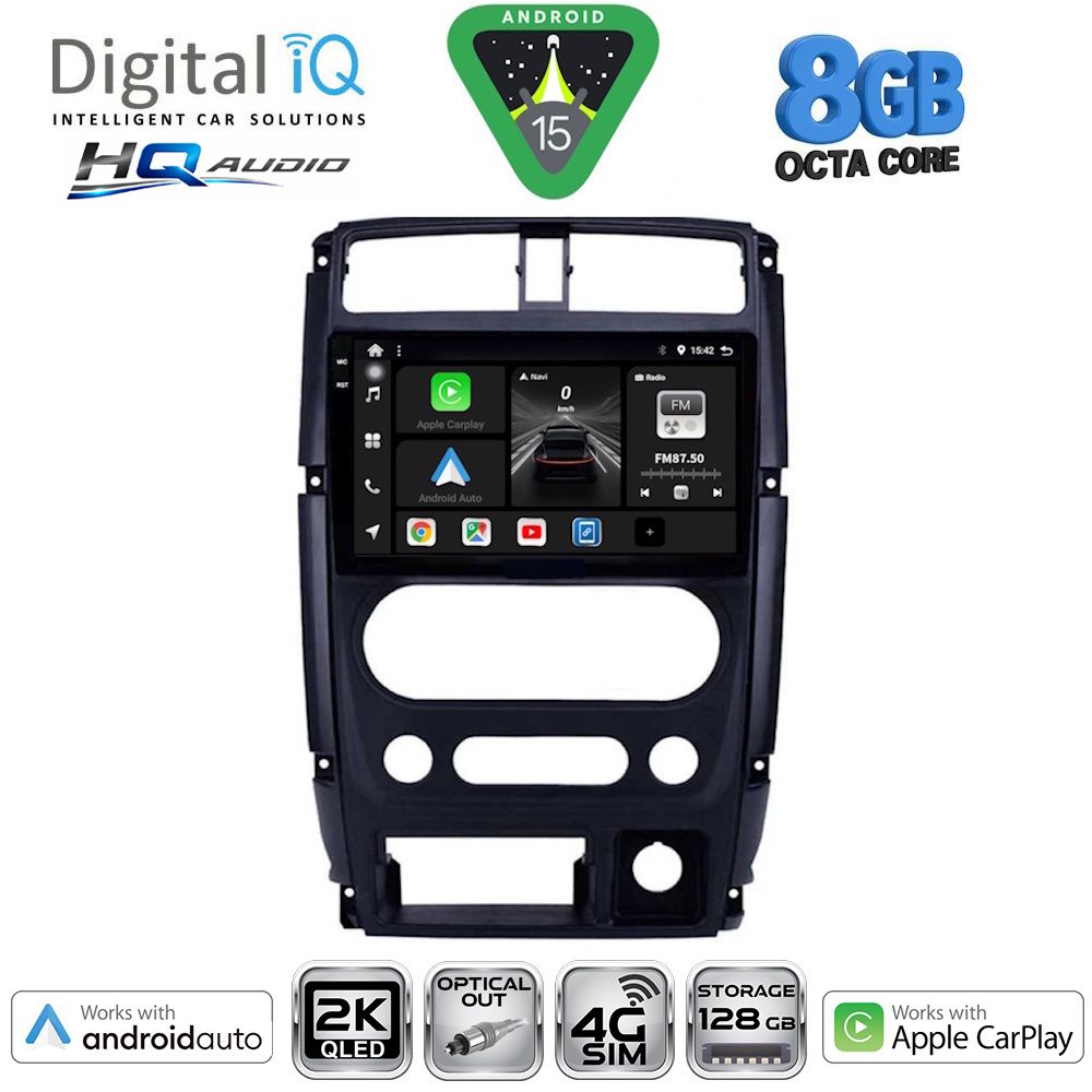 BXK20678_15 DIGITAL IQ BXK 20678_CPAA (9inc) MULTIMEDIA TABLET for SUZUKI JIMNY mod. 2007-2017 - Image 1