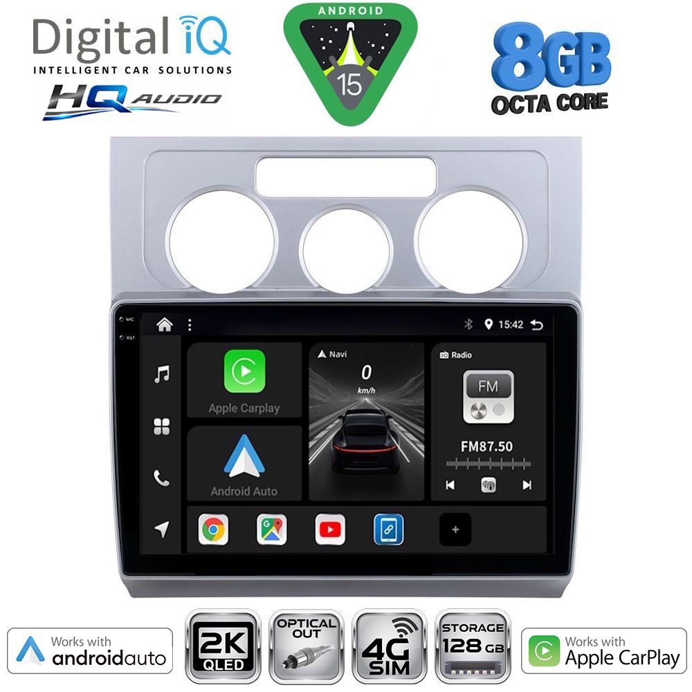 BXK20767AC_15 DIGITAL IQ BXK 20767_CPAA A/C (10inc) MULTIMEDIA TABLET for VW TOURAN mod. 2003-2010 - Image 1