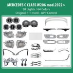 DIQ AMBIENT 8176 CN - BENZ C (W206) (Digital iQ Ambient Light for Mercedes C (W206) mod. 2022> with 24 Lights)