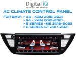 DIGITAL IQ FZ 2025_CC (TOUCHSCREEN CLIMATE CONTROL PANEL (8.8") for BMW X3 - X4 - S.5 - S.6 mod 2017-2022)