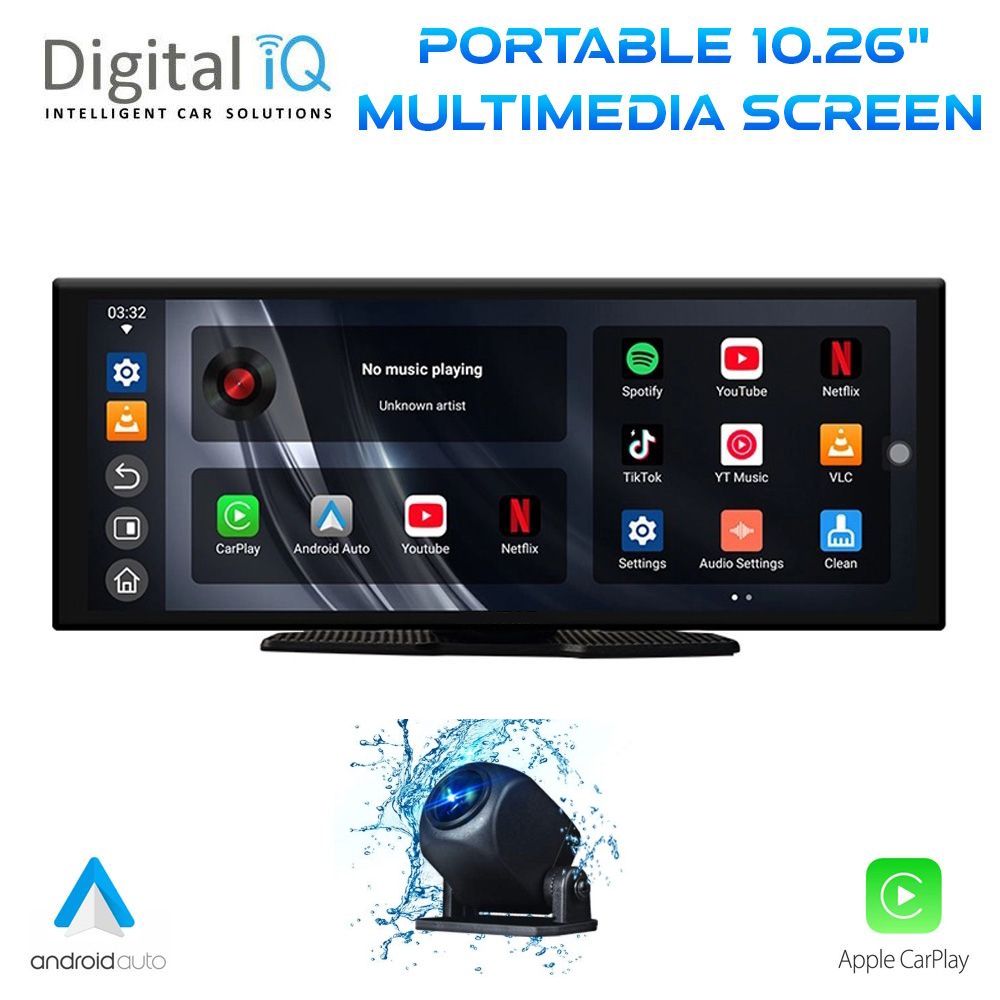 DIQ9950CPA DIGITAL IQ PNA 9950_CPAA (10.26inc) (PORTABLE DVR MULTIMEDIA CARPLAY & ANDROID AUTO with YOUTUBE-NTEFLIX..) - Image 1