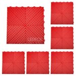 DIGITAL IQ PLASTIC FLOOR TILES 6TEM (RED)