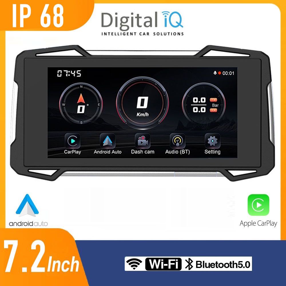 DIQ_PNA_7100_PNA DIGITAL IQ PNA 7100_CPA (7.25inc) MOTORCYCLE CARPLAY-ANDROID AUTO - Image 1