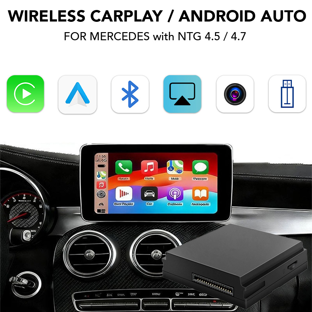 Digital_iQ_Carplay_BZ684F_CPAA_001 DIGITAL IQ BZ 003 CPAA (WIRELESS CARPLAY / ANDROID AUTO BOX for MERCEDES mod. 2012-2015 with NTG 4.5/4.7 with BECKER NAVI DOCK - CAMERA IN) - Image 1