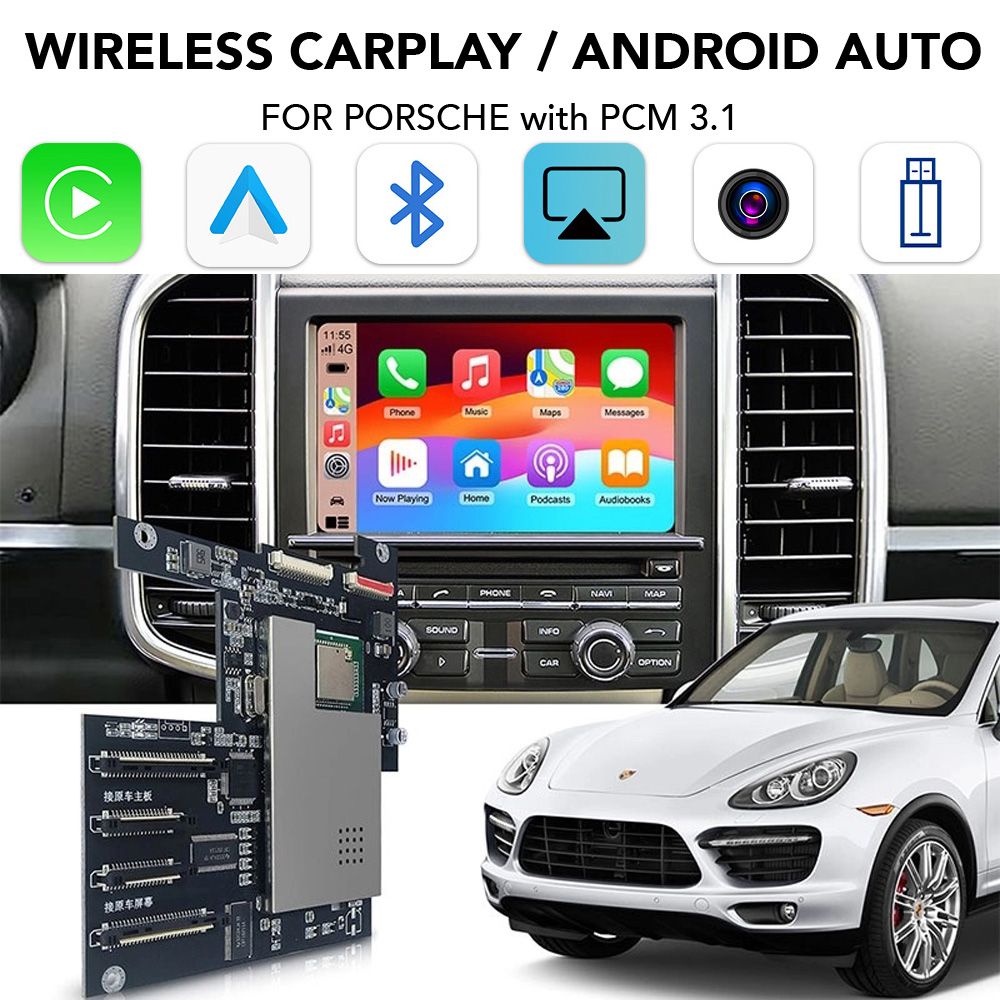 Digital_iQ_Carplay_PR013W_CPA_001 DIGITAL IQ PR 013W_CPA (WIRELESS CARPLAY / ANDROID AUTO BOX with 2 CAMERA IN for PORSCHE mod. 2010-2016 with PCM 3.1) - Image 1