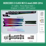 DIQ AMBIENT MERCEDES E (W212) BW212S1 (Digital iQ Ambient Light for Mercedes E (W212) mod. 2009-2016 with 31 Lights Style 1)