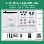 DIQ AMBIENT MERCEDES GLC BGLC10M7 (Digital iQ Ambient Light for Mercedes GLC (X253) mod. 2015-2022 with 30 Lights)