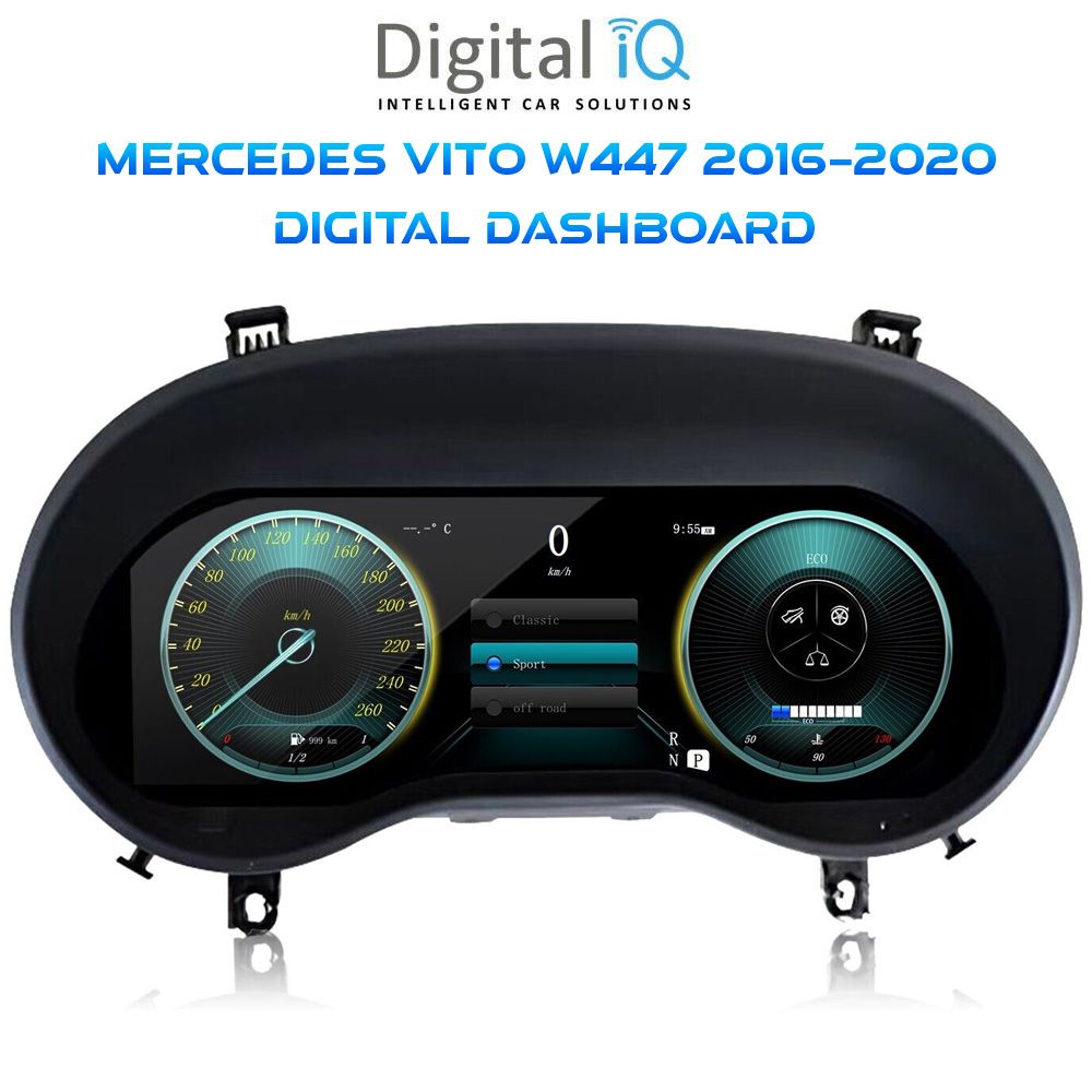 MERCEDES_VITO_W447_2016-20_Digital_Dashboard_01 DIGITAL IQ DGU 994_DC (12.3in) DIGITAL INSTRUMENT CLUSTER for MERCEDES VITO (W447) mod. 2016-2020 - Image 1