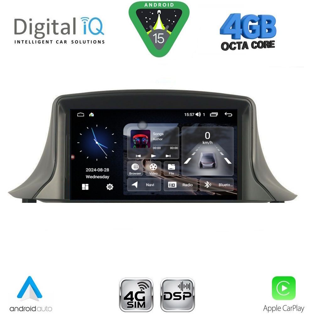 MSG445_15 DIGITAL IQ MSG 445_CPA (7" DECK) MULTIMEDIA SYSTEM for RENAULT MEGANE III mod. 2009-2015 - Image 1