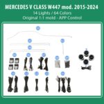 DIQ AMBIENT MERCEDES V CLASS CKCP (Digital iQ Ambient Light Kit MERCEDES V CLASS (W447) mod. 2015-2024)