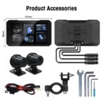 DIGITAL IQ PNA 5500_CPA (5.5inc) MOTORCYCLE CARPLAY-ANDROID AUTO (with TPMS - 2 DVR CAMERAS) - Image 4