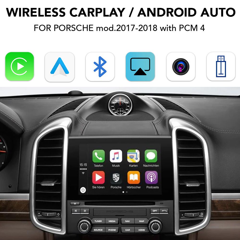PR262_CPAA DIGITAL IQ PR 262_CPA (WIRELESS CARPLAY / ANDROID AUTO BOX for PORSCHE mod. 2017-2018 with PCM 4) - Image 1