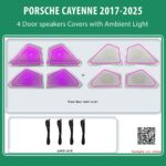 DIQ AMBIENT PORSCHE BSJPJ11 (Digital iQ Ambient Light for Porsche Cayenne mod. 2017-2025, 4 Speakers Covers)