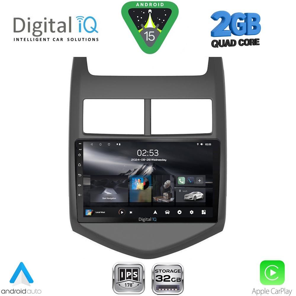 RSD1074_15 DIGITAL IQ RSD 1074_CPA (9inc) MULTIMEDIA TABLET for CHEVROLET AVEO mod. 2011-2014 - Image 1
